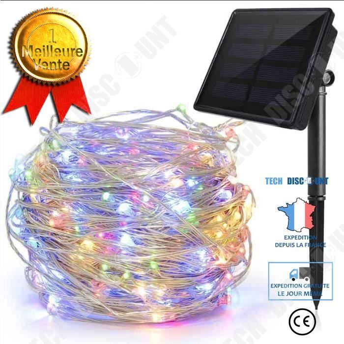 Guirlande Lumineuse 200m 2000 LED ZELUXDOT - Fil Cuivre Vert Étanche, Télécommande, Blanc Chaud Intérieur Extérieur