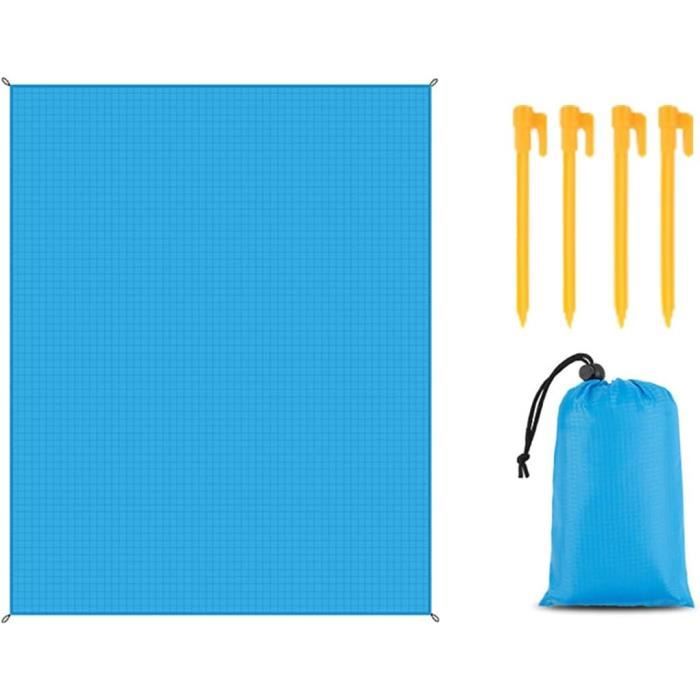 Couverture De Poche Matador 4.0 – Bleue, 2-4 Places, Anti-sable, Avec Piquets, Compacte