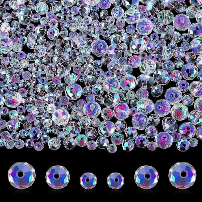 Lot De 500 Mini-perles Rondes à Dos Plat Autocollantes 3 Mm