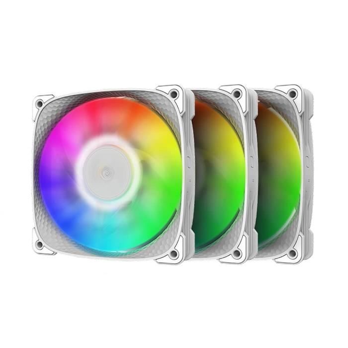 Moonlight Ventilateur de Boîtier RGB 120mm avec Hub Ventilateur et