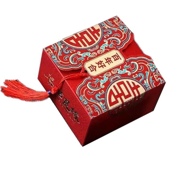 FHE bote à bonbons de mariage Bote à bonbons de Style chinois, espace Type  1 petit [6,5x6,5x4,5 cm/2,6x2,6x1,8 pouces] - Cdiscount Maison