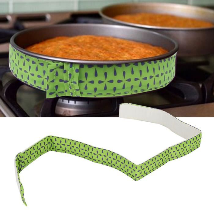 Cuire Au Four Uniformement Bande Gateau Fil Machine Feuille De Cuisson Cerclage Tissu Gateau Decoration Vert Yua Cdiscount Maison