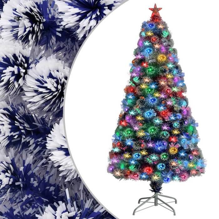 VidaXL Arbre de Noël Artificiel Pré-éclairé, Sapin de Noël avec LED, Décoration de Vacances, Ornement de Fête Intérieur 328455 - Maison