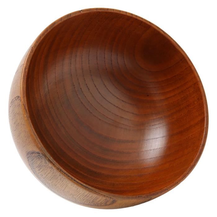 Bol En Bois Rond ISAKEN - Incassable, Réutilisable, Pour Soupe, Nouilles, Céréales, Plusieurs Tailles (9 à 15 Cm) - 4
