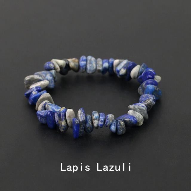 Bracelet attirant chance, amour et richesse, en lapis lazuli, bleu pro