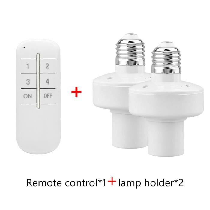 PIED DE LAMPE,1 remote 2 holder--Convertisseur De Vis E27