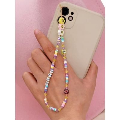 Lanière Pour Téléphone Portable, Chaîne De Téléphones Universelle Rose