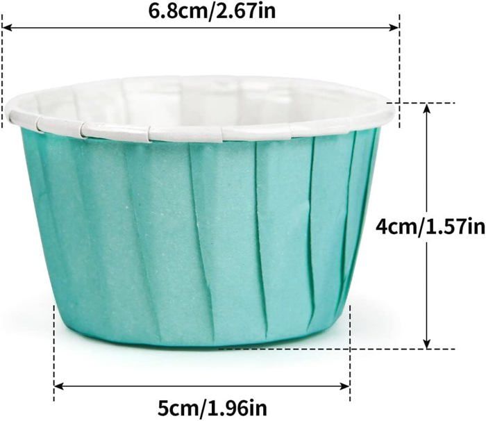 Moules Pâtisserie Résistance Haute Température Moules à Muffins En Papier - Lot De 100 (blanc Et Rose) - Pour Cupcakes, Mariage, Anniversaire