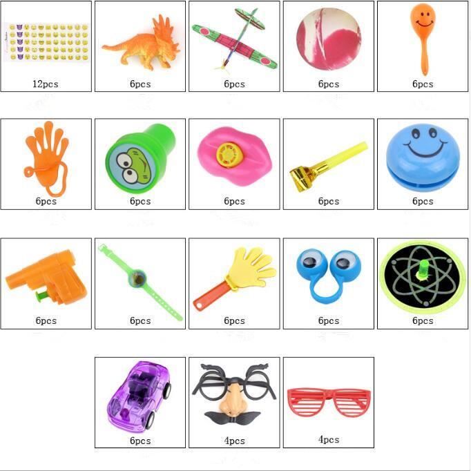 Assortiment 150 Petits Jouets Pour Fête - Cadeaux Anniversaire, Pinata, Récompenses école, Garçons Et Filles