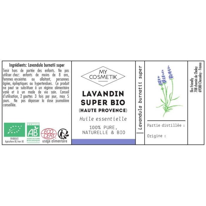 MyCosmetik - Huile essentielle de Lavandin super Haute Provence BIO - 5ml -  Pharmacie Sainte Marie