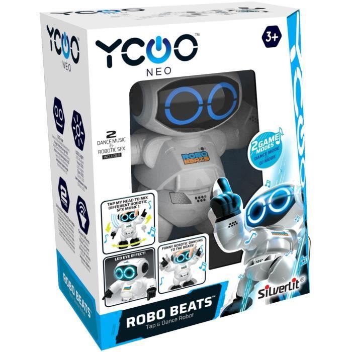 Robot Électronique Octobot YCOO – Programmable Avec LED, Danse, Sons & Télécommande, Dès 5 Ans
