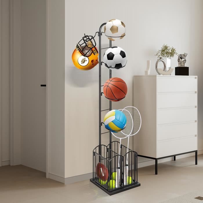 PANIER DE BASKET-BALL- Support de rangement pour ballons de basket- Support  de basket durable et peu encombrant - Cdiscount Sport
