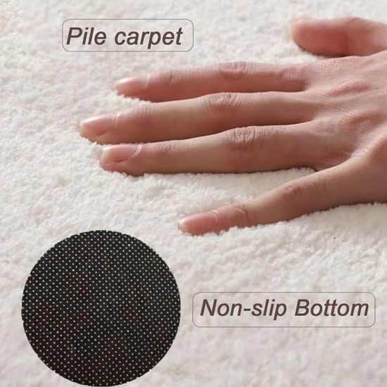Tapis Rond Enfant Décor Spatial - Astronautes Et Planètes - Noir/Jaune - 120 Cm - Antidérapant - Lavable Machine