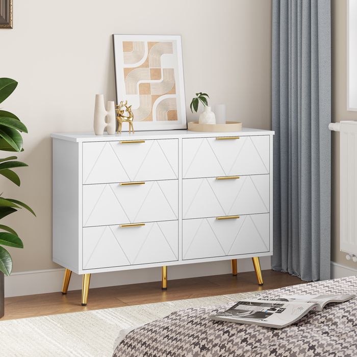 YITAHOME Commode à 10 tiroirs pour chambre à coucher, large commode de