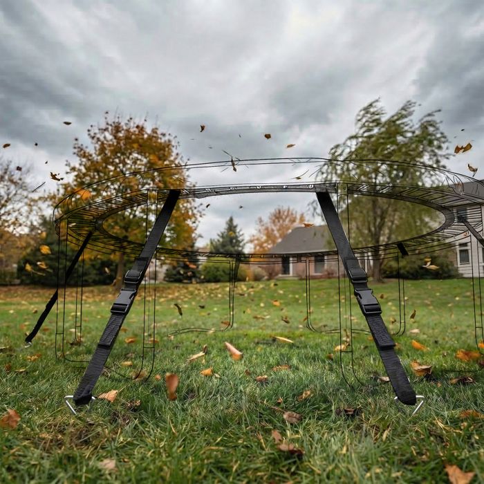 Kit D’ancrage Au Sol Pour Balançoire – 4 Pieux Galvanisés 44 Cm – Fixation Robuste Pour Portiques, Cabanes Et Trampolines – Résiste Aux Intempéries – Marque Française