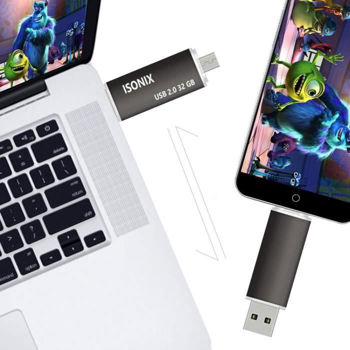 Lot De 5 Clés USB Double 2-en-1 USB-A + USB-C 16 Go - Pour Smartphone, Ordinateur, Mac, Tablette