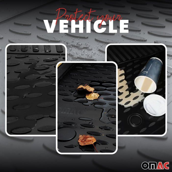 Tappetini in gomma per auto compatibili con Audi Q3 F3 2018-2023 OMAC Adatta 3D Nero