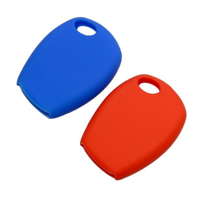 Étui Silicone Pour Clé Voiture Renault & Smart - Protection Souple Anti-Chute - Compatible Modèles 3 Boutons - 2