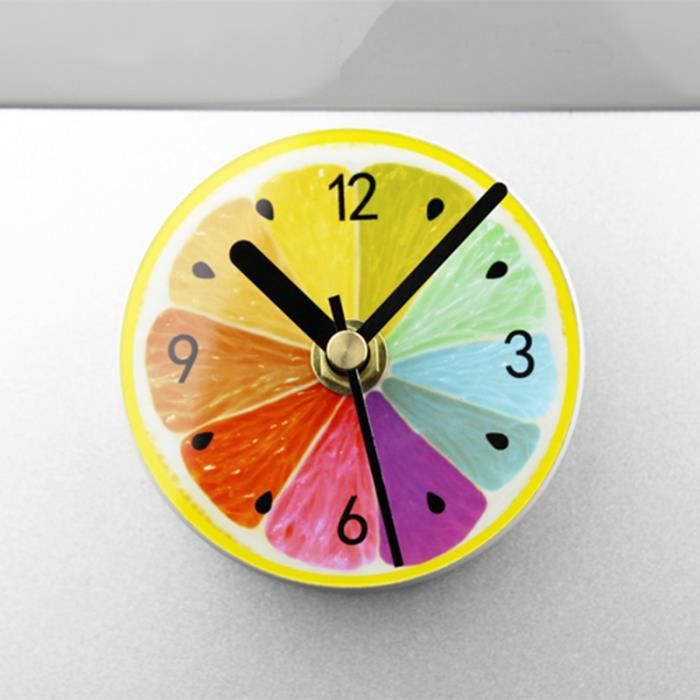 Horloge magnétique de réfrigérateur Portable, aimant décoratif, motif de  café, horloge de réfrigérateur, autocollant magnétique, horloge murale -  AliExpress