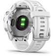 GARMIN Fenix 6S - Montre connectée GPS Multi-sports & Santé - Haut de Gamme - Garmin Pay - Silver bracelet blanc - Cadran 42 mm-3