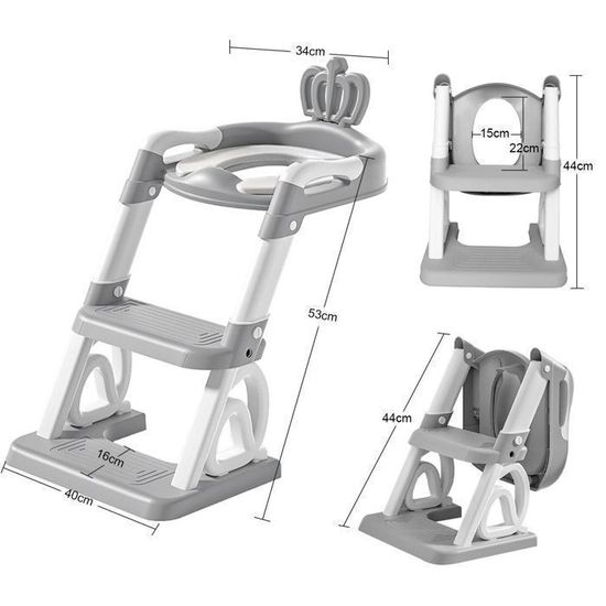 Coussin Rehausseur Réducteur WC Enfant Avec Protection Anti-éclaboussures - Siège Ergonomique Et Antidérapant (blanc) Chaise Haute Bébé