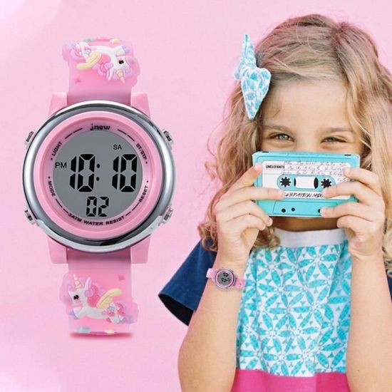 Montre Licorne Yaomiao Pour Fille - Étanche, Lumineuse, Trop Mignonne !