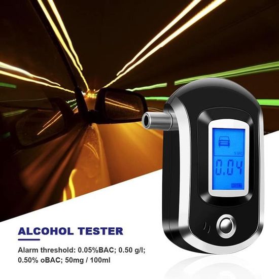 Alcootest Portable Avec écran LCD 2.5 Pouces - Lecteur BAC Fiable, Neuf Sous Boîte