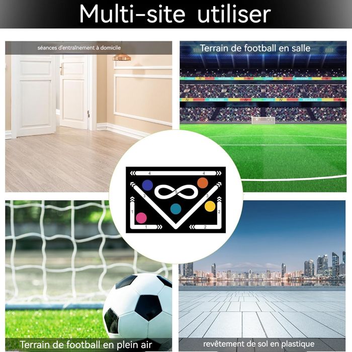 Shyllin Tapis Football Entraînement Antidérapant 60x90cm - Tapis Foot Enfant Pour Améliorer Vos Skills