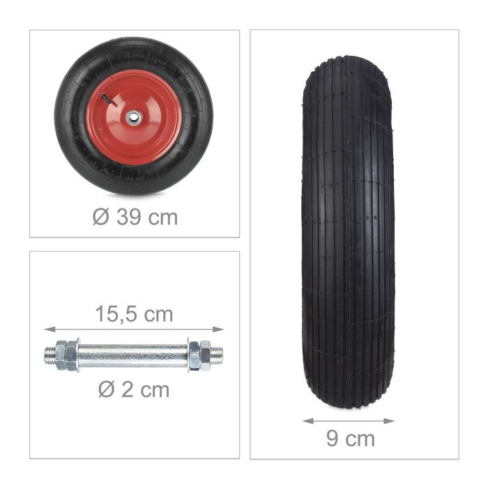 Pneu pour roue de brouette , roue de diable 4.00-8 - 4.00X8 - 400-8 - 400X8 | NHP Motoculture Pneu pour roue de brouette , roue de diable 4.00-8 - 4.00X8 - 400-8 - 400X8 | NHP Motoculture