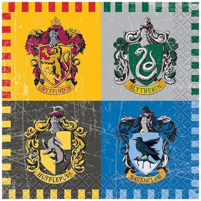 Kit anniversaire Harry Potter 52 pièces ( 16 assiettes, 16
