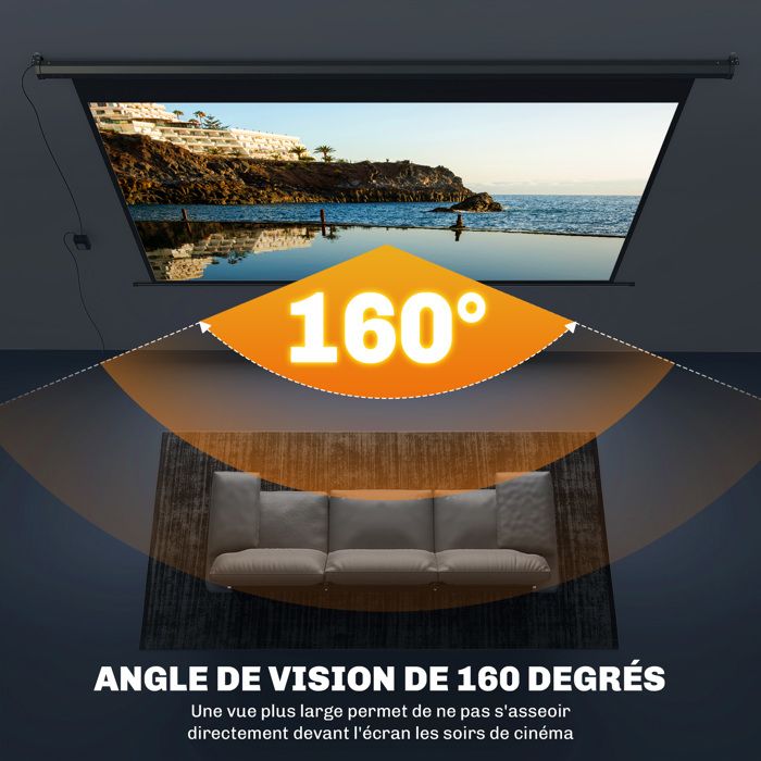 Ecran Videoprojecteur Motorise Plafond