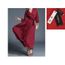 Finddress Elegante Robe Longue Ete Femme Manche 3 4 Col En V Uni