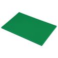 Planche à  Découper Polyéthylène 450 x 300 x 12 mm Couleur Vert - Hygiplas-0