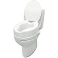 Rehausseur WC Adulte 15 cm, Toilette Rehausseur de WC pour Personne Âgée, Siège Toilette Handicapé, Rehausseurs de Toilettes-0