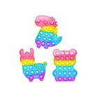 DKDDSSS Lot De 3 Fidget Toys Dinosaure Alpaga Ours - Bubble Pop Sensoriel Anti-Stress Pour Enfants Et Adultes - Cadeau Anniversaire Idéal
