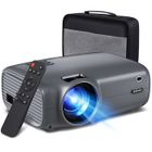 JEEMAK Vidéoprojecteur Portable Intelligent 720P 6000 Lumens - Home Cinéma 200" écran - HDMI/USB/AV/VGA/PS4