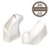 Reposes-mains blancs vintage pour vélo de route - Cyclingcolors - Adaptables Shimano, Campagnolo, MAFAC, CLB