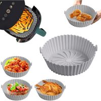 Accessoire Air Fryer - Pot en Silicone pour Friteuse à Air - Gris