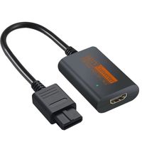 NOIR Adaptateur de convertisseur compatible NGC-SNES-N64 vers HDMI, pour nintendo 64, pour GameCube Plug And