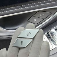 Décoration intérieure,Autocollant de bouton de verrouillage de porte de voiture,pour Mercedes Benz C E classe W205 W213 [A337202230]