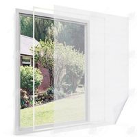 Moustiquaire fenêtre auto-adhésive - HIGH-TECH & BIEN-ETRE - Maille haute résistance - Blanc - 130x150cm