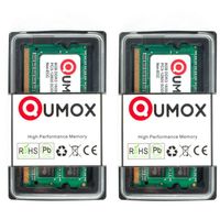 QUMOX 16Go 16 GB (2 x 8 Go) DDR3 1600MHz PC3-12800 SO DIMM 204 broches CL11 mémoire