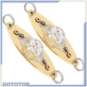 Lot 5 Leurres Pêche LED Clignotants Lixada - Appâts Lumineux Activés Par L'Eau Pour Pêche Nocturne