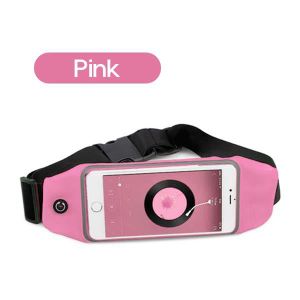 SAC DE SPORT Rose-Sac de ceinture étanche pour hommes et femmes, avec écran tactile de 6.8 pouces, sac de sport, course à