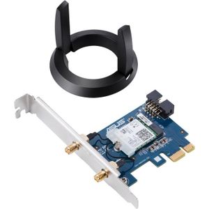 CARTE RÉSEAU  ASUS Carte PCI Express Wi-Fi AC2100 (AC1733 + N300 Mbps) avec Bluetooth 5.0