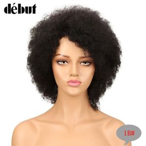 perruque ondulée naturel afro