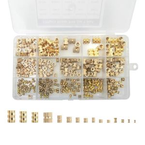 6//50 Pièces Inserts Filetés en laiton Insertion Ronde de Moulage Par Injection Écrous Intégrés YOFASEN 50 Pièces M5 Écrous Filetés Femelles M5*6