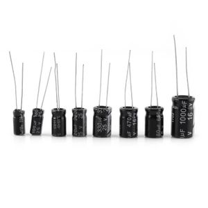 Condensateur électrolytique assorti 990 pièces 0.1uF à 1000uF 10-50V 36 valeurs Condensateur électrolytique assorti 990 pièces 0.1uF à 1000uF 10-50V 36 valeurs