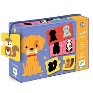 PUZZLE Puzzle Duo Les Ombres Animaux - Djeco DJ08187 - Mo