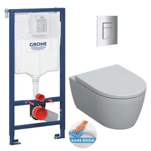 WC - TOILETTES Grohe Pack WC Bâti-support Rapid SL+ Cuvette WC su